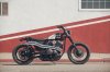 Brat Style + Yard Built:  Yamaha SCR950 Checkered Scrambler